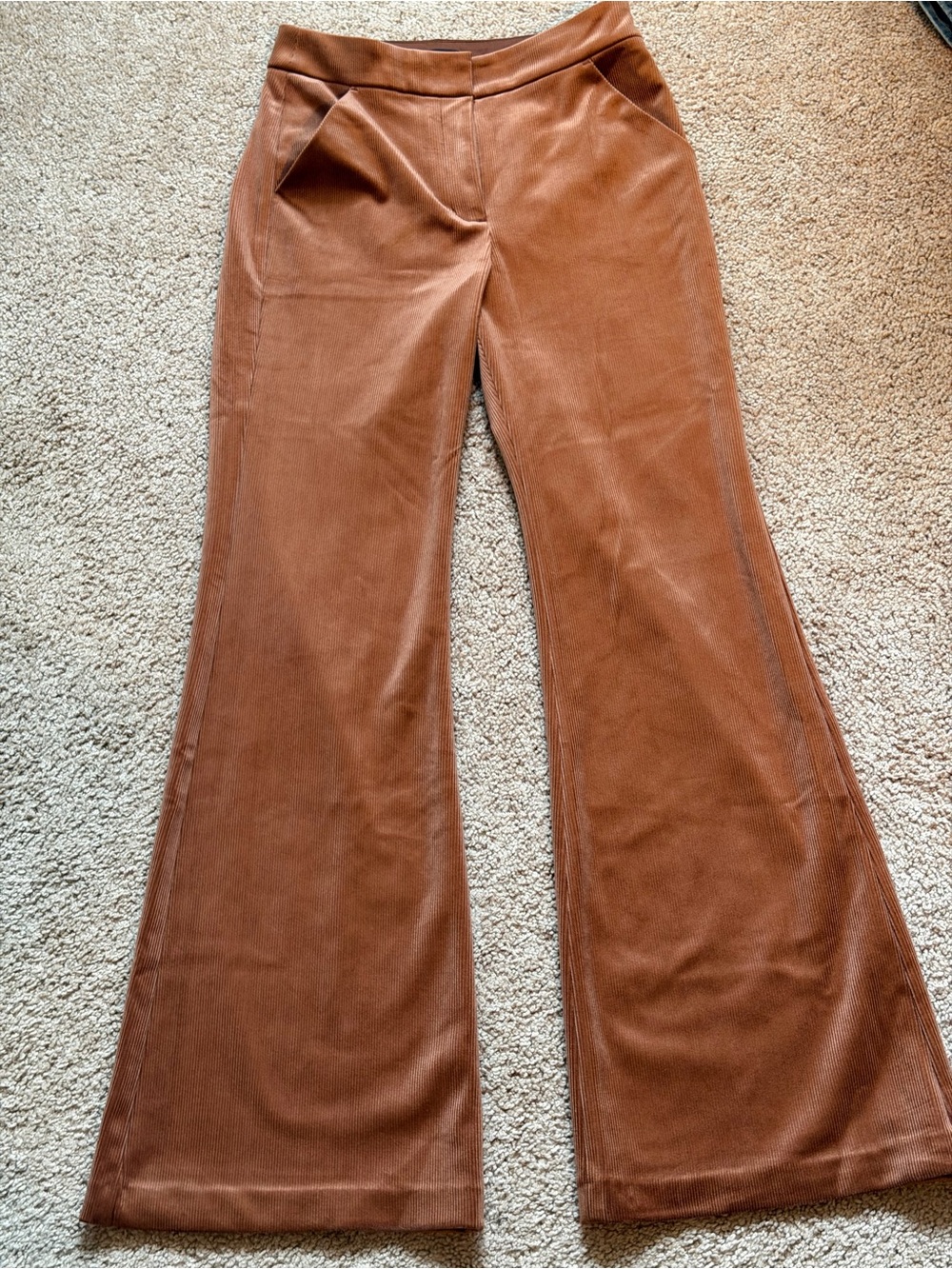 Express Women’s Brown Corduroy Flared Pants